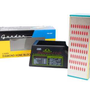 PEDRA DE AFIAR EM DIAMANTE 4 LADOS/GRANULAÇÕES - GORDON